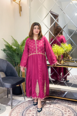 Jiamaan Embroidered Lawn Frock